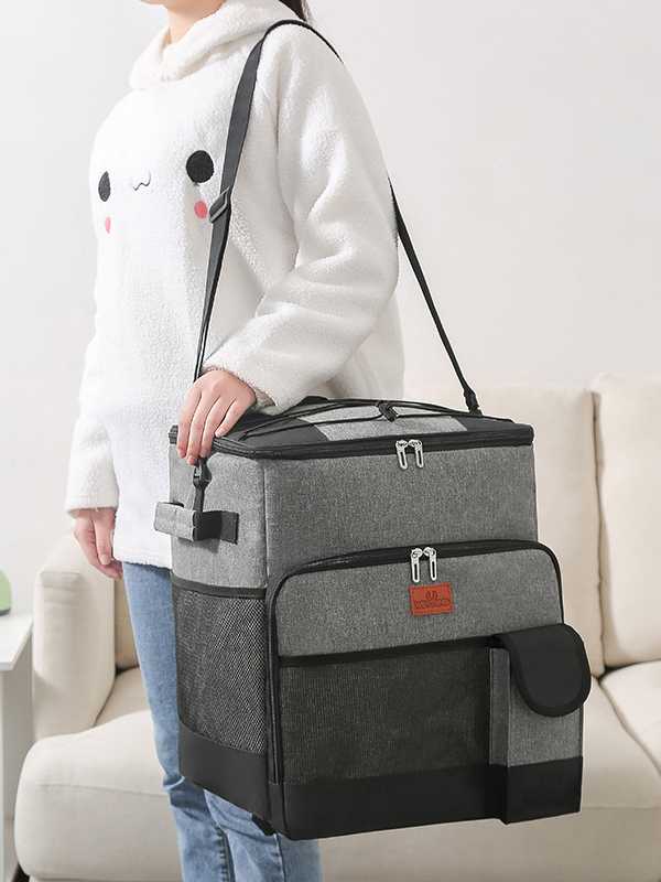 クーラーボックス 大容量 キャリーハンドル ショルダー付き保冷バッグ