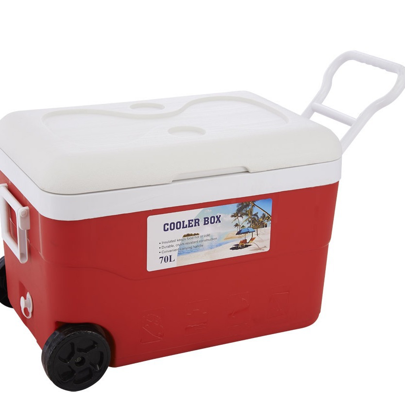 クーラーボックス専門店 ハードクーラーボックス 大容量七十リットル車輪付きハード冷却保存箱