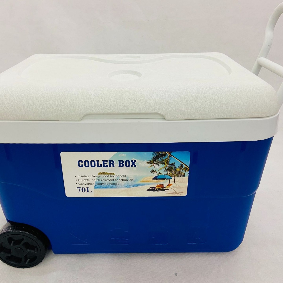 クーラーボックス専門店 ハードクーラーボックス 大容量七十リットル車輪付きハード冷却保存箱