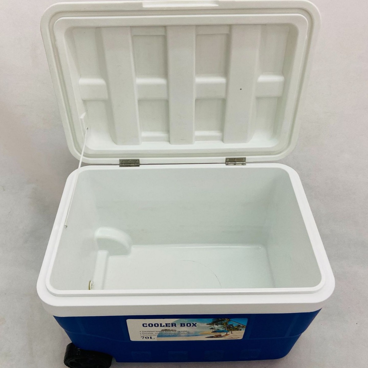 クーラーボックス専門店 ハードクーラーボックス 大容量七十リットル車輪付きハード冷却保存箱