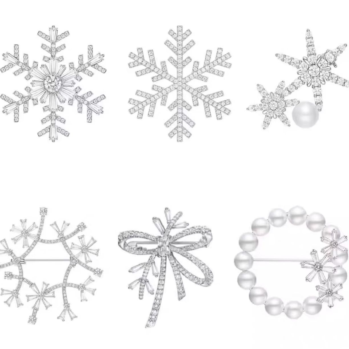 コサージュ 雪の結晶コサージュコレクション