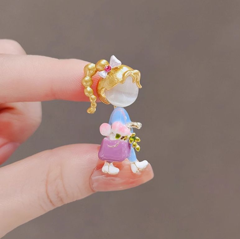コサージュ 夢見る少女のおめかしブローチ