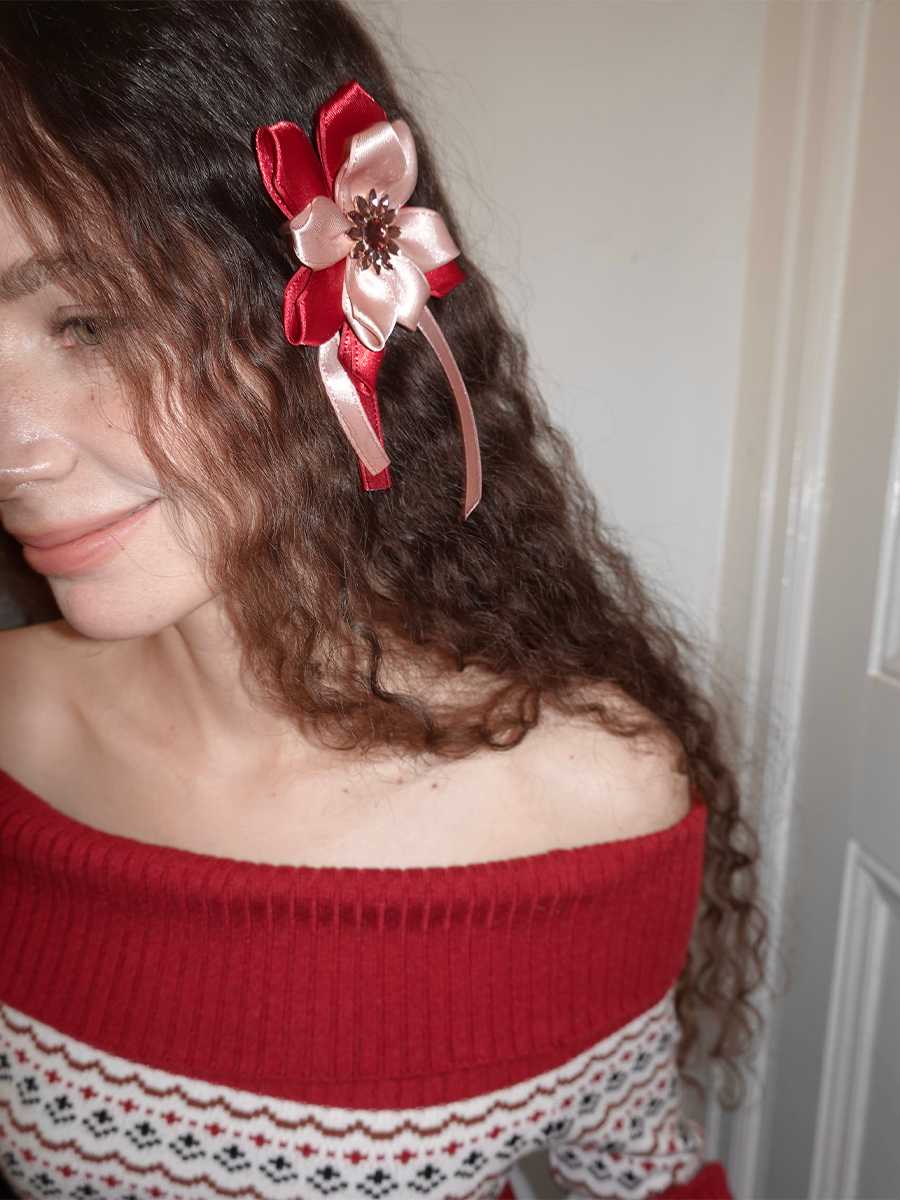 コサージュ 結婚式 花びら舞う優美なコサージュ