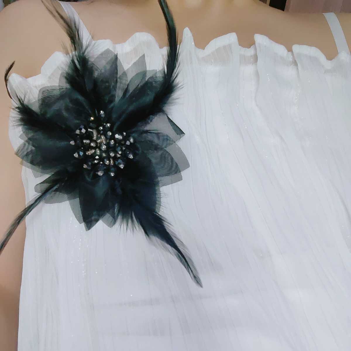 コサージュ 卒業式 煌めき羽根コサージュ儀式の華