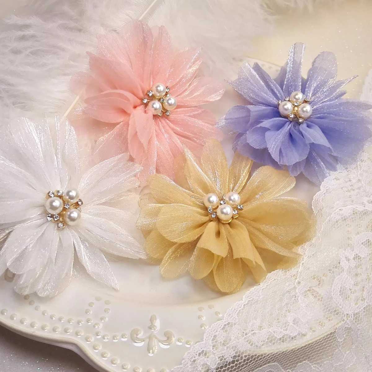 コサージュ 華やか花びら真珠のコサージュ