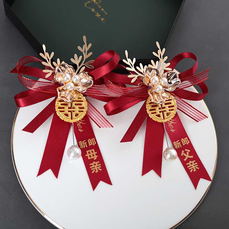 コサージュ 和風祝福リボンコサージュ