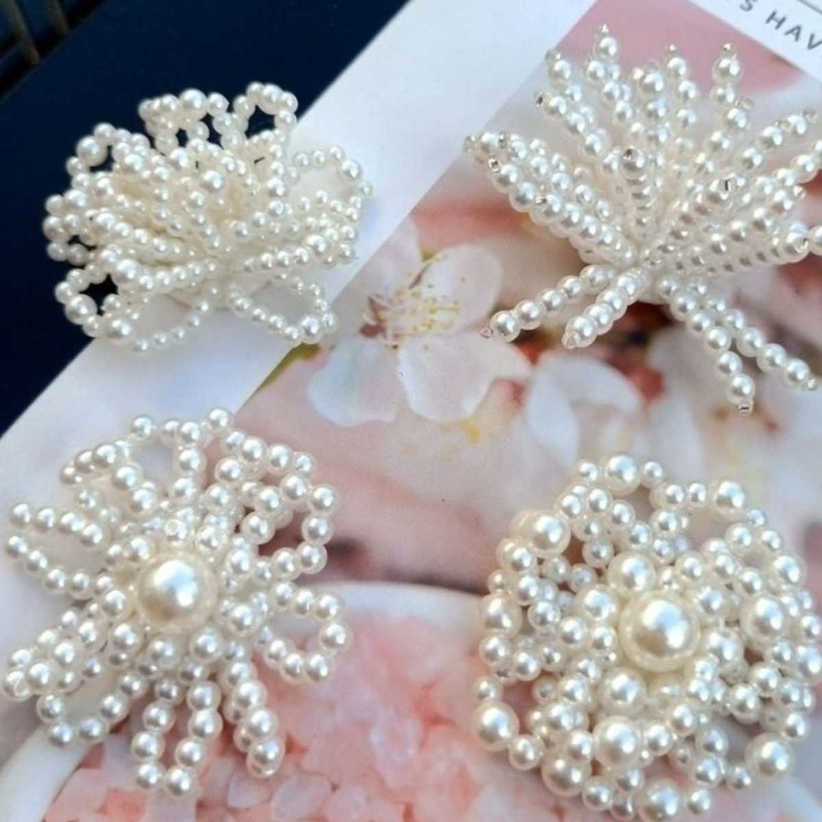 コサージュ 輝く宝珠の花束コサージュ