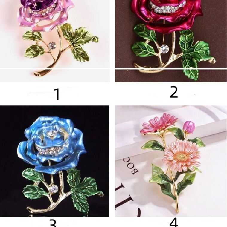 卒業式用レディース花飾りコサージュ薔薇ガーベラ