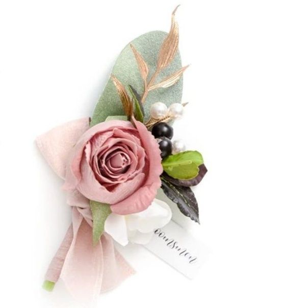 コサージュ 卒業式薔薇と小花のエレガント卒業式コサージュ