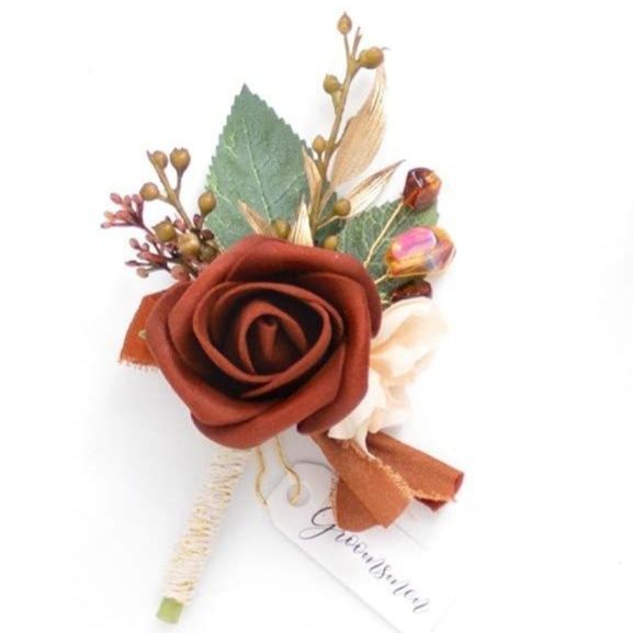 コサージュ 卒業式薔薇と小花のエレガント卒業式コサージュ