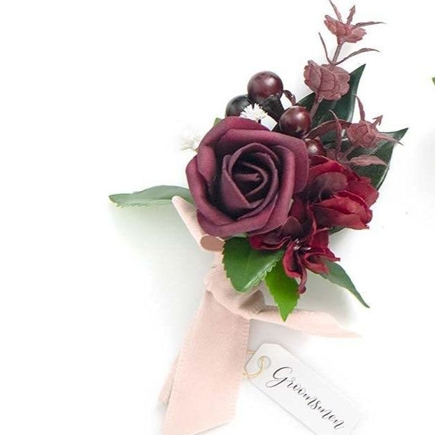 コサージュ 卒業式薔薇と小花のエレガント卒業式コサージュ