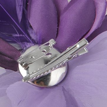 コサージュ 卒業式羽根とリーフ付き華やか立体花コサージュ