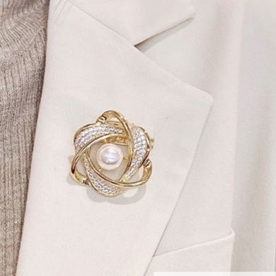 コサージュ 入園式華やか輝石パール多機能留め具ブローチ