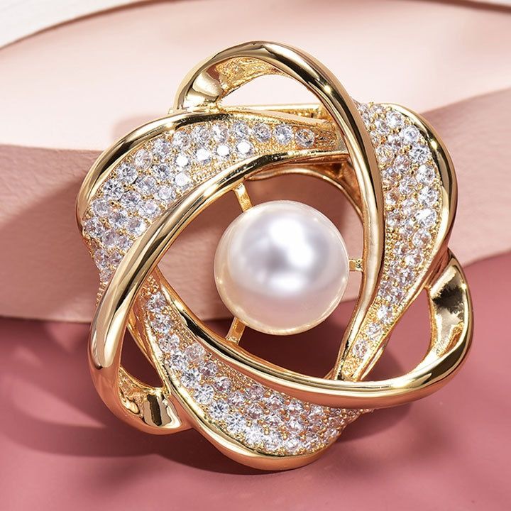 コサージュ 入園式華やか輝石パール多機能留め具ブローチ