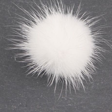 コサージュ ふんわりファー丸型コサージュ 結婚式