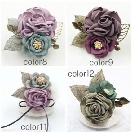 卒業式コサージュ上品花飾り女性用