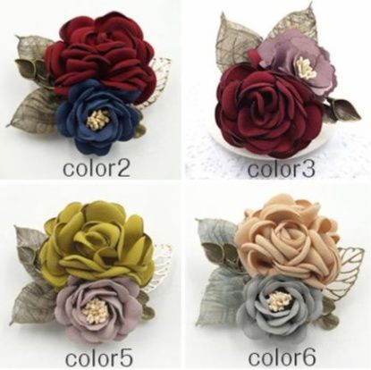 卒業式コサージュ上品花飾り女性用