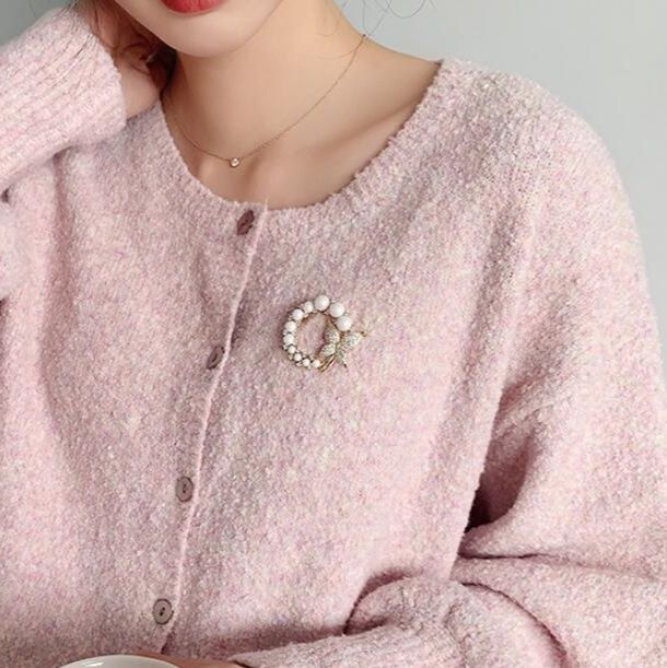 コサージュ パールリース胡蝶蘭コサージュ　結婚式