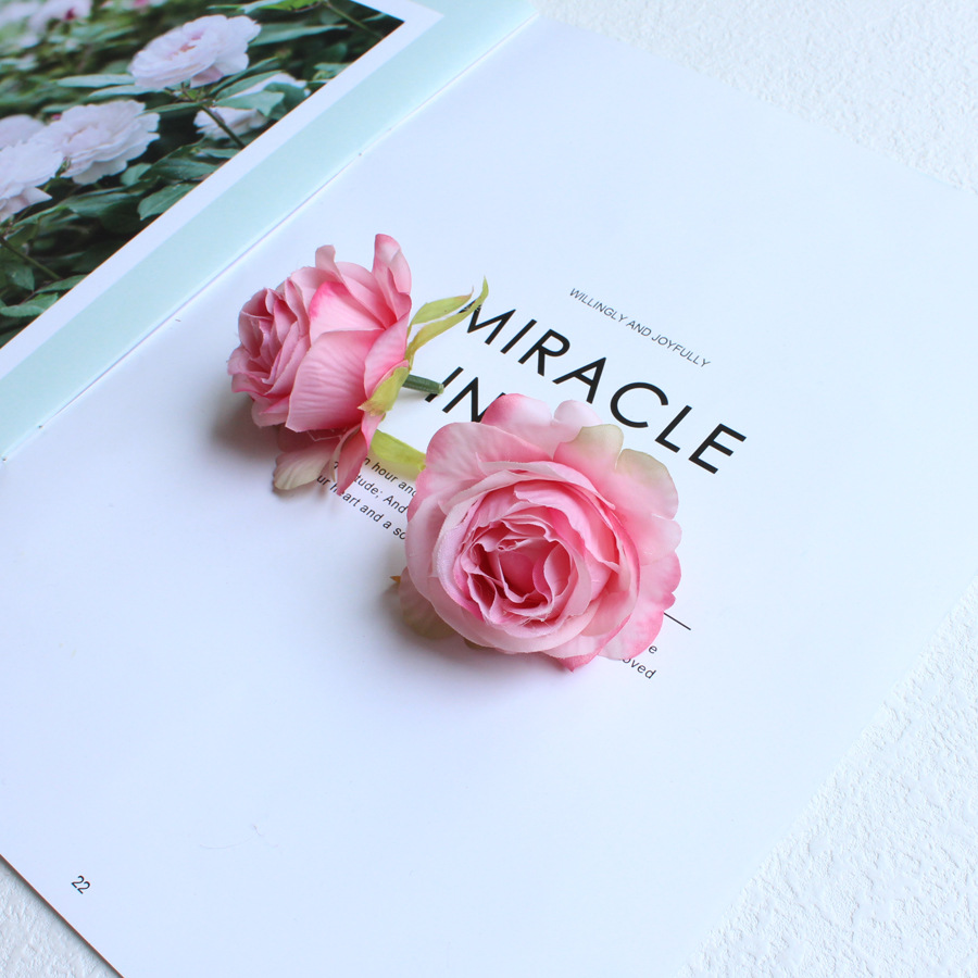 コサージュ 薔薇花髪飾り多色セット華やか胸元装身具