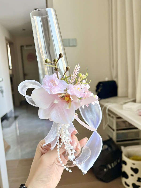 コサージュ グラスフラワー コサージュ