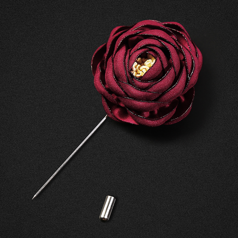 卒業式コサージュ 華やか薔薇モチーフ胸元装飾ピン