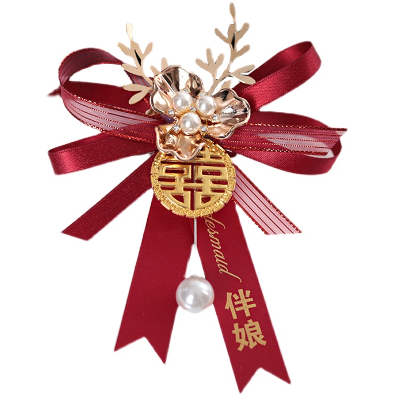 コサージュ 和風祝福リボンコサージュ