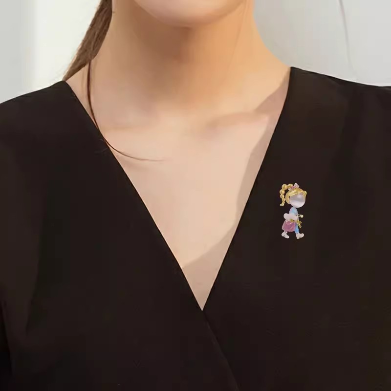 コサージュ 夢見る少女のおめかしブローチ