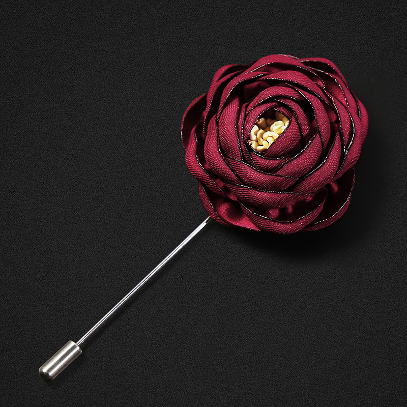 卒業式コサージュ 華やか薔薇モチーフ胸元装飾ピン