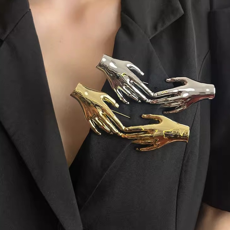 コサージュ 卒業式 手のひら型ブローチ 女性用アクセサリー