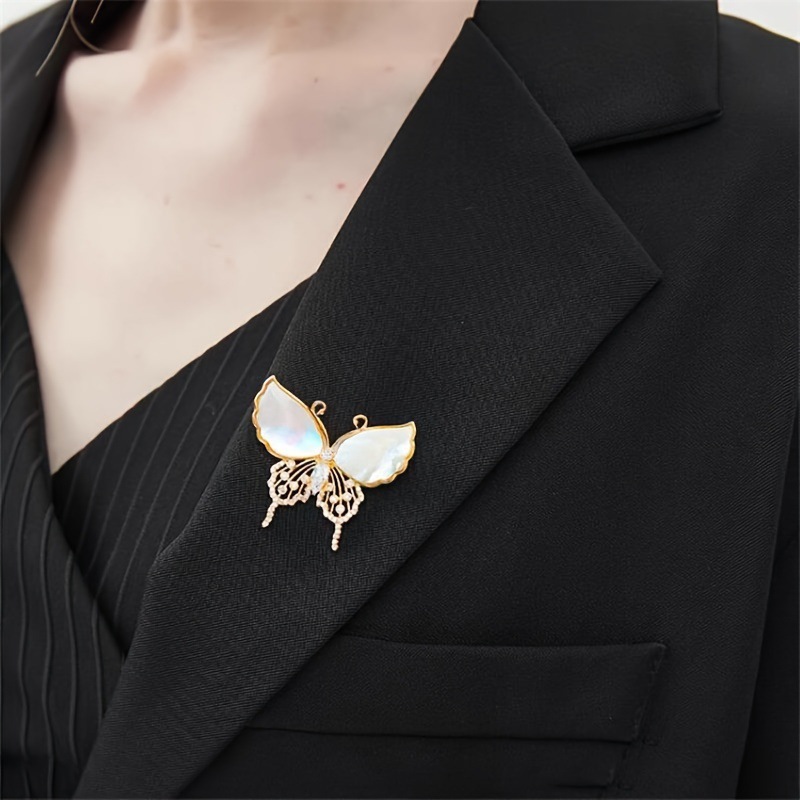 コサージュ 入学式 真珠の羽根蝶々ブローチ入学式用