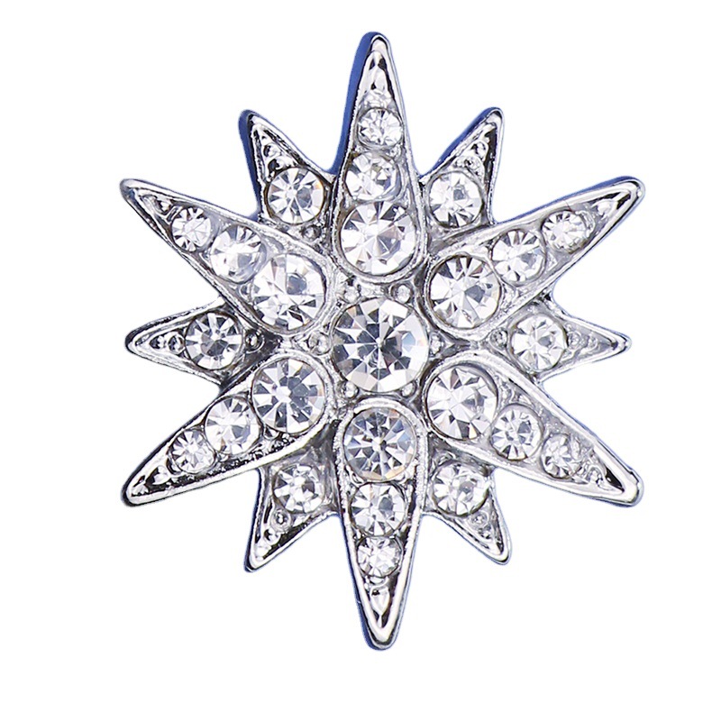 コサージュ 輝く星形水晶装飾コサージュ