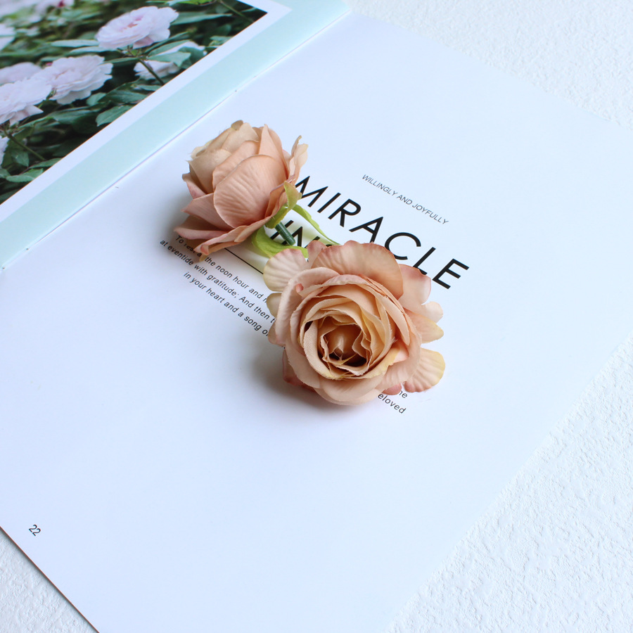 コサージュ 薔薇花髪飾り多色セット華やか胸元装身具