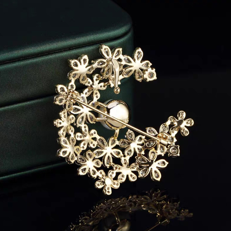 コサージュ 卒業式 桜花舞い踊る真珠の花束コサージュ