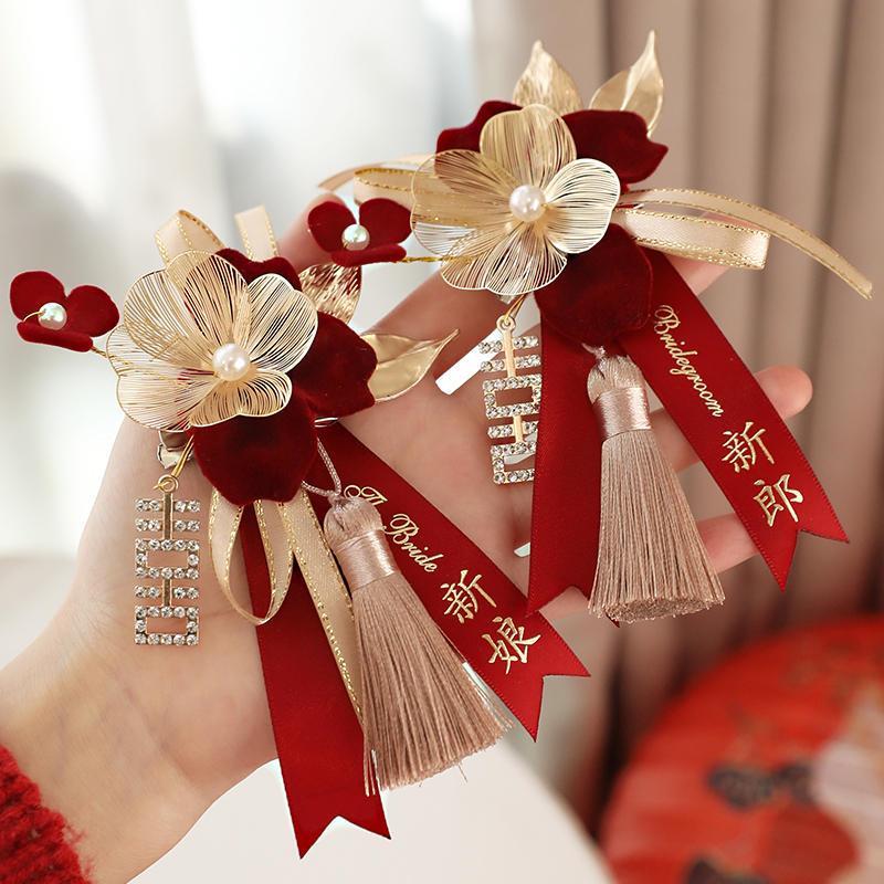 コサージュ 花嫁を彩る祝福のリボンコサージュ
