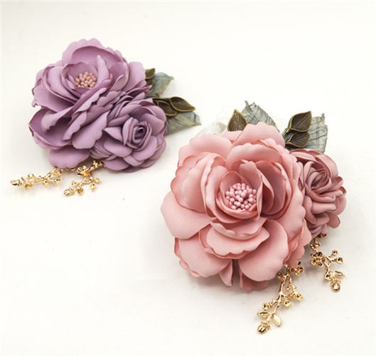 入学式コサージュレディース上品薔薇デザイン