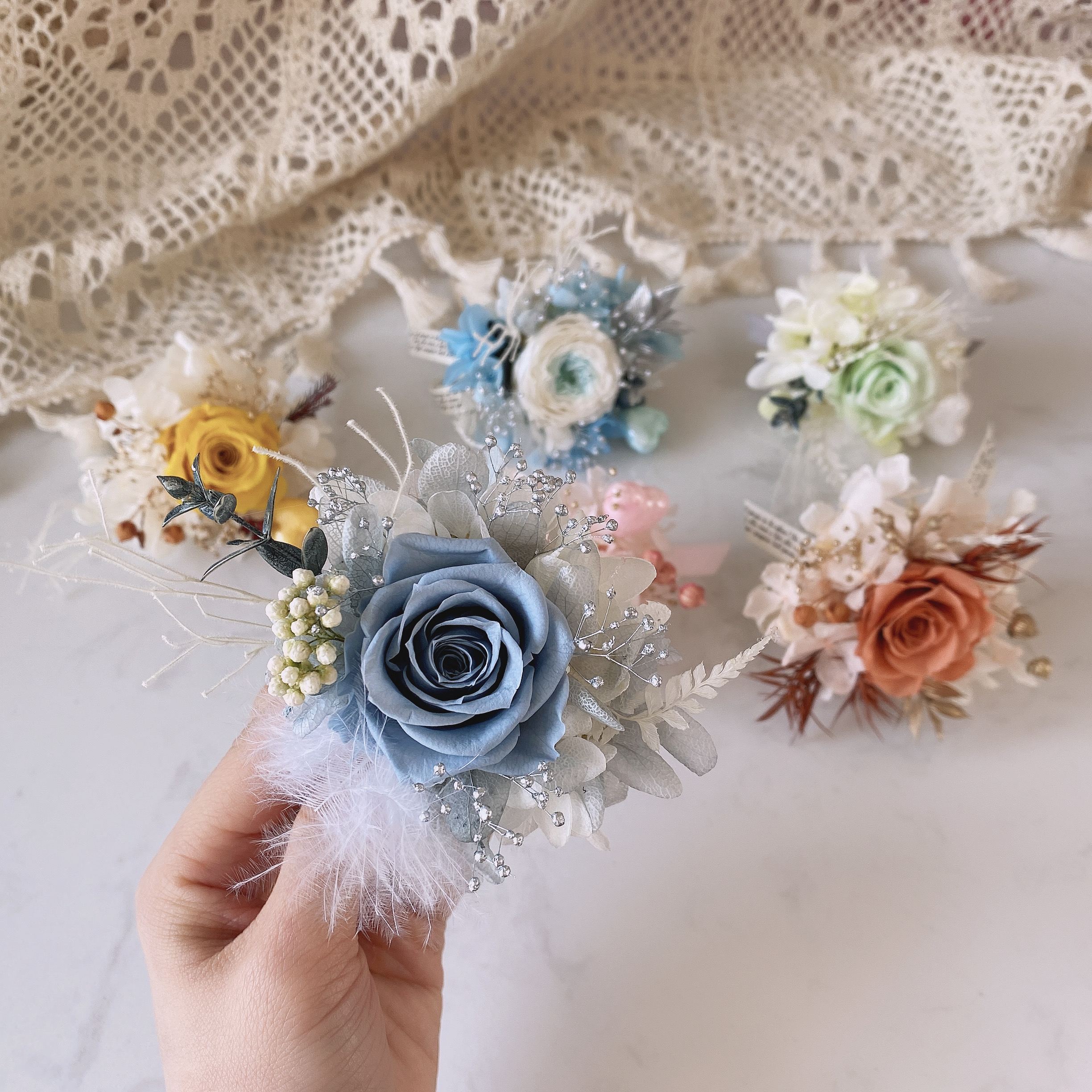 コサージュ 瞬きの花束 ミニコサージュ