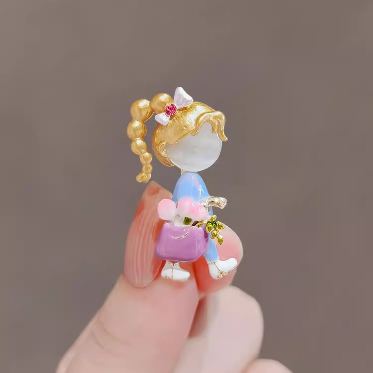 コサージュ 夢見る少女のおめかしブローチ