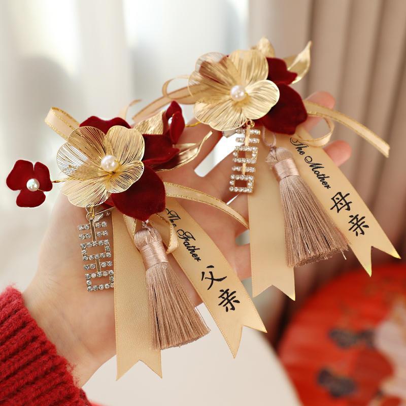 コサージュ 花嫁を彩る祝福のリボンコサージュ