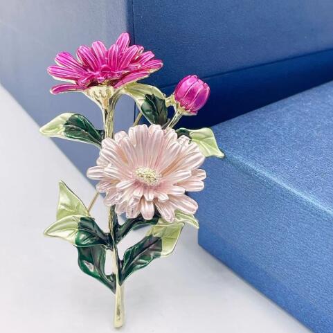 卒業式用レディース花飾りコサージュ薔薇ガーベラ