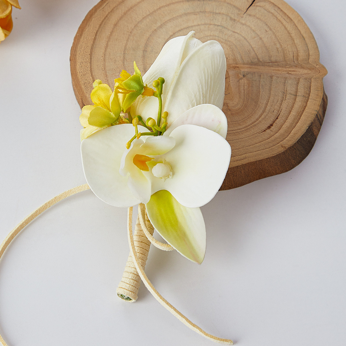 コサージュ 上品な花束風手首飾り優雅なゲスト用装身具