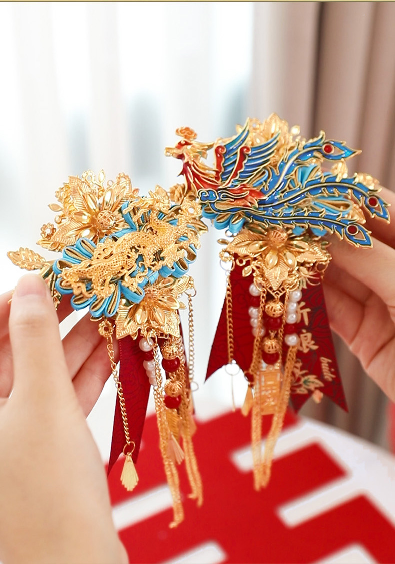 コサージュ 鳳凰祝福 慶祝の縁結びコサージュ