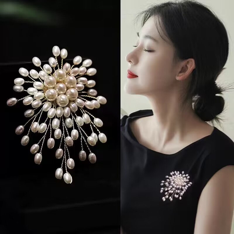 コサージュ 花火の輝き 真珠コサージュ