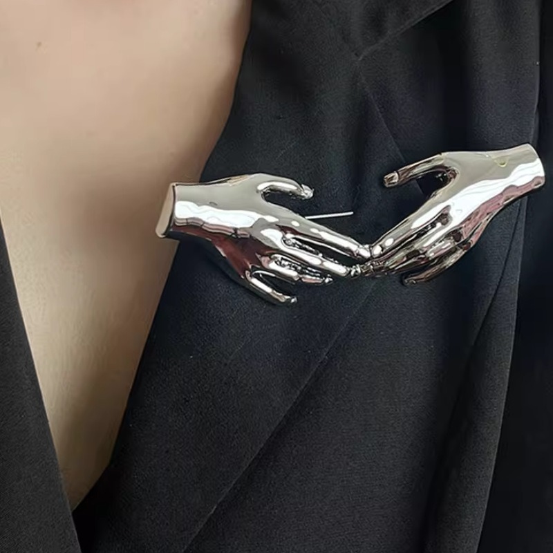 コサージュ 卒業式 手のひら型ブローチ 女性用アクセサリー