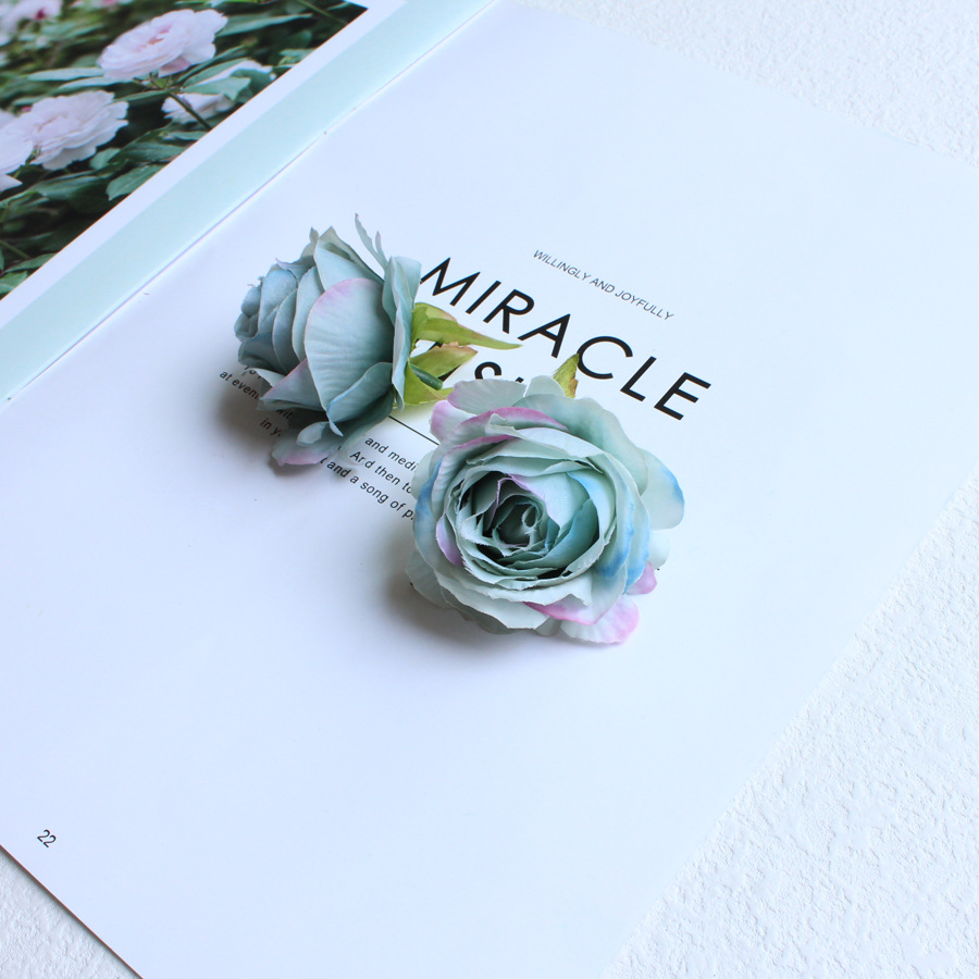 コサージュ 薔薇花髪飾り多色セット華やか胸元装身具