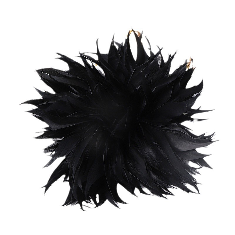 コサージュ 羽根とリボンが華やぐ立体フラワーコサージュ