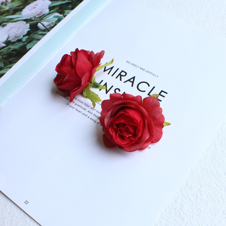 コサージュ 薔薇花髪飾り多色セット華やか胸元装身具