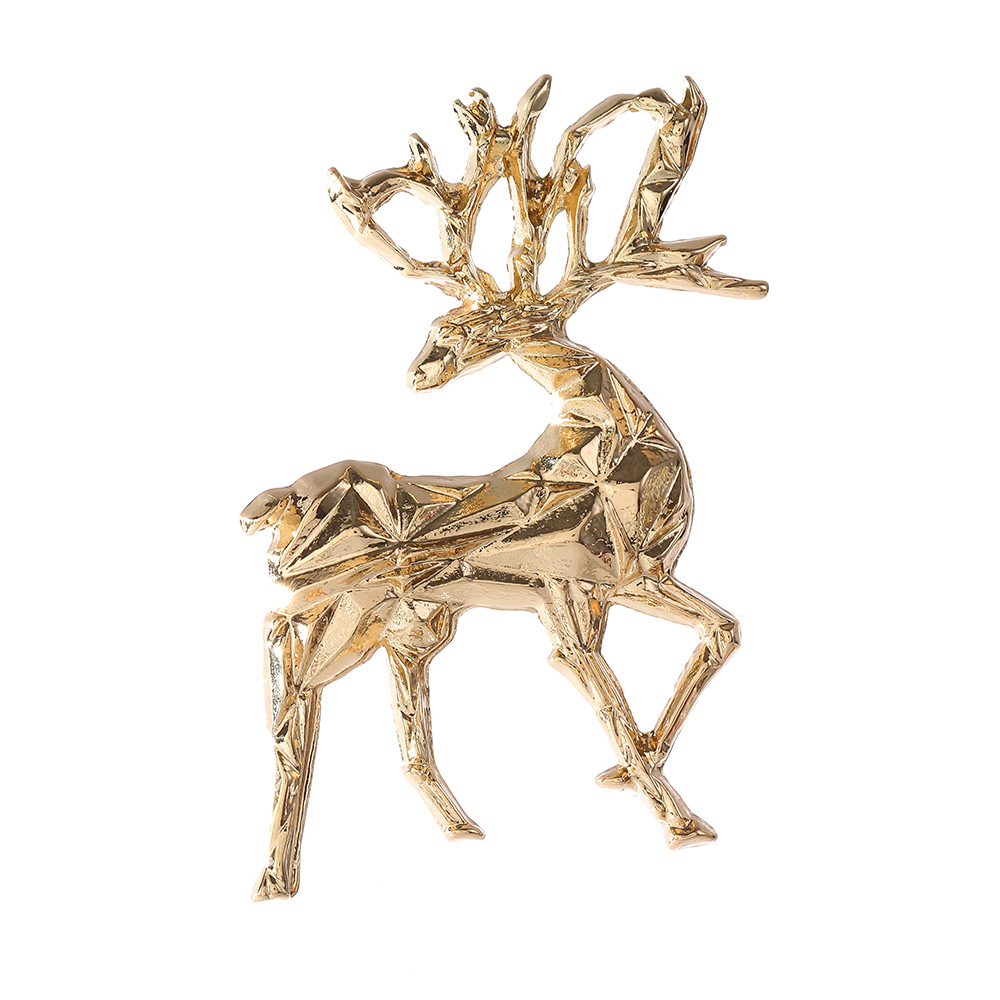 コサージュ 雄鹿の角モチーフ立体メタルコサージュ