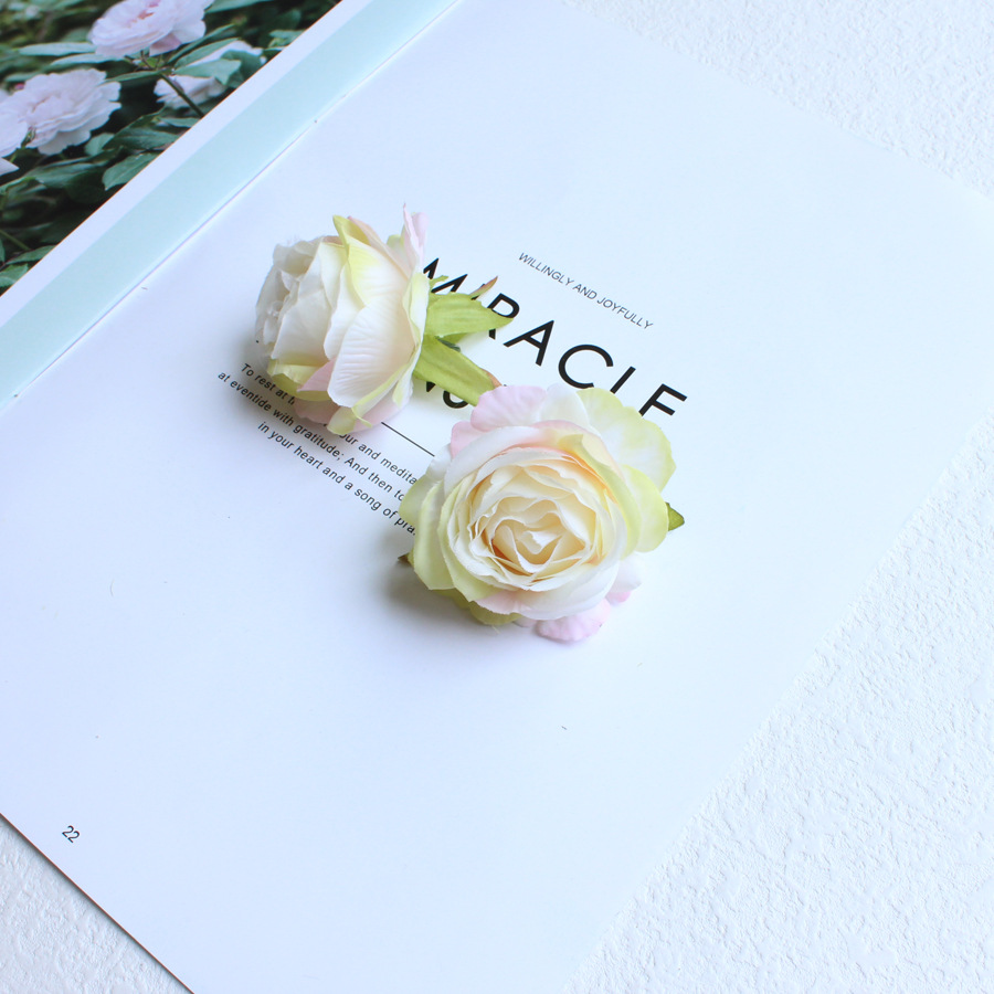 コサージュ 薔薇花髪飾り多色セット華やか胸元装身具