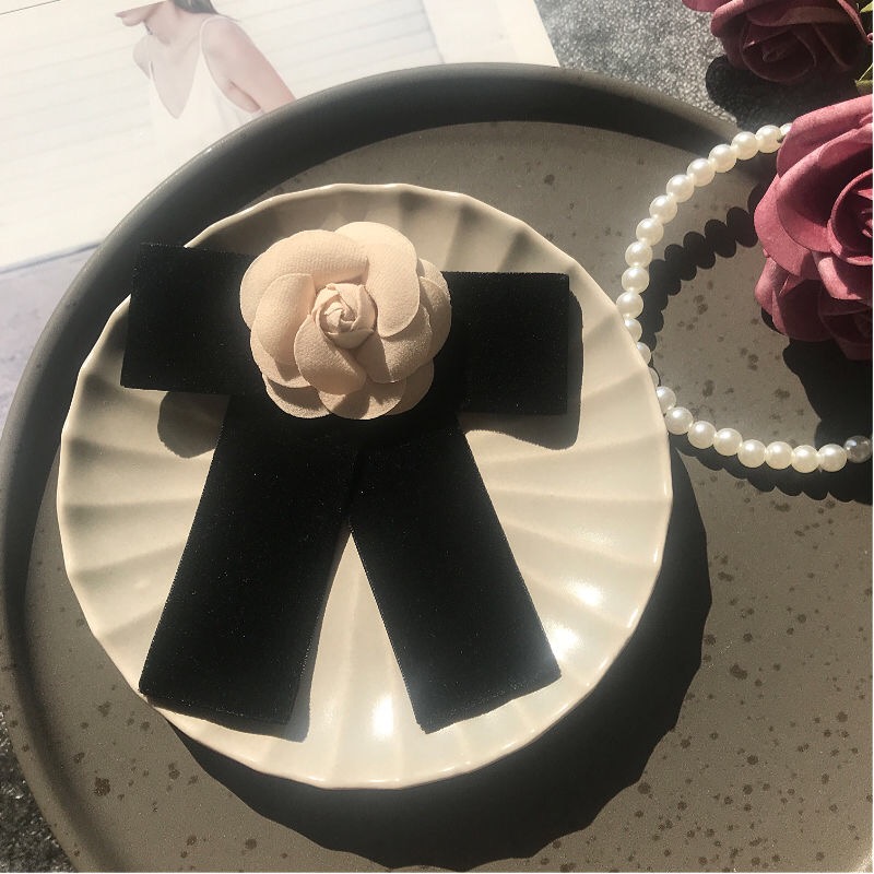 卒園式 コサージュ 上品な薔薇モチーフリボンコサージュ