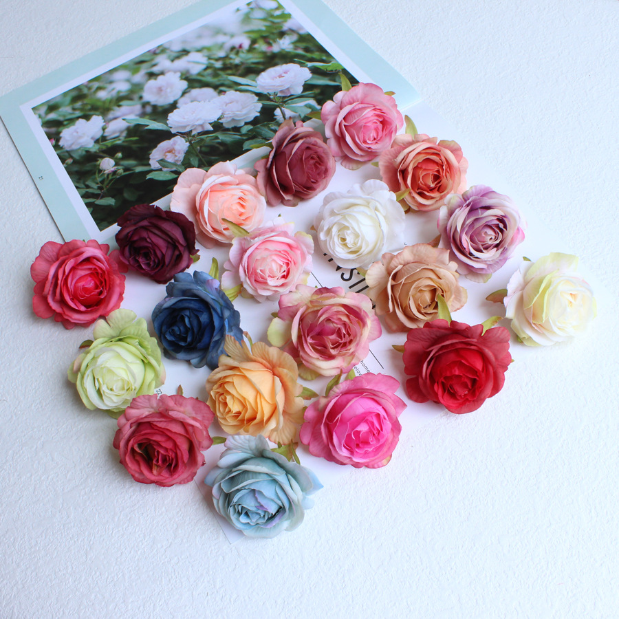 コサージュ 薔薇花髪飾り多色セット華やか胸元装身具